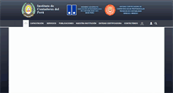 Desktop Screenshot of institutodecontadoresdelperu.org